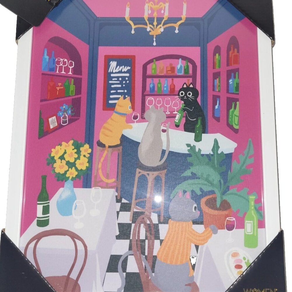 Sapna Shah Art Print 11x14 Bar Scene Animals Women Owned Modern Wall Art